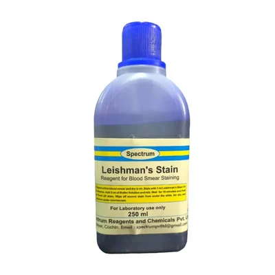 SPECTRUM Leishman's Stain Solution 250ML Biological Hematology Stain