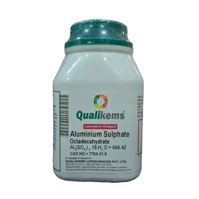 QUALIKEMS Aluminium Sulphate Octadecahydrate LR 500gm Laboratory Reagent