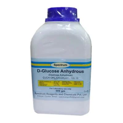 SPECTRUM DEXTROSE ANHYDROUS D-GLUCOSE ANHYDROUS 500GM Laboratory Reagent
