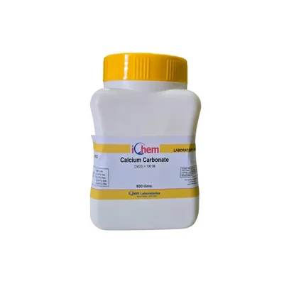 ICHEM Calcium Carbonate L.R 500GM Assay 98% Min Powder Reagent