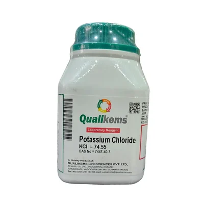 QUALIKEMS Potassium Chloride LR 500gms Laboratory Reagent Chemical