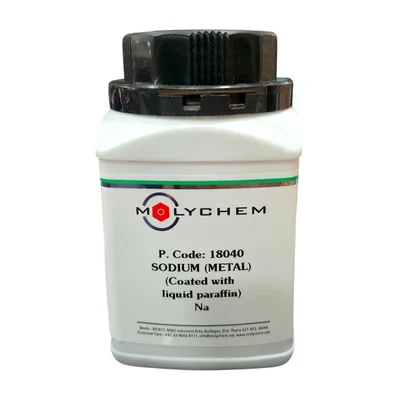 MOLYCHEM SODIUM METAL Na 100GM Minimum 98% Coated With Liquid Paraffin