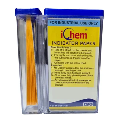 ICHEM Brilliant Yellow BY Indicator Paper 10X200 Strips pH Range 0.0-10.0