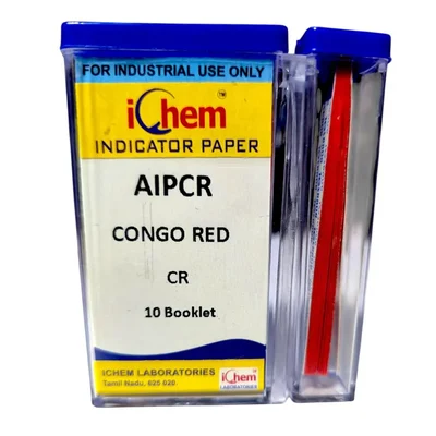 ICHEM CONGO RED CR Indicator Paper 10X200 Strips pH Range 0.0-10.0