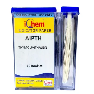 ICHEM Thymolpthalein Indicator Paper 10X200 Strips pH Range 0.0-10.0