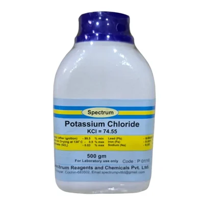 SPECTRUM Potassium Chloride 500GM Assay 99.5% Min Pure Chemical