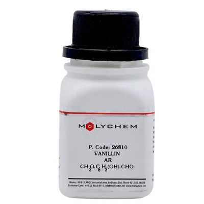 MOLYCHEM Vanillin AR GRADE 99.9% 25gm CAS 121-33-5 Crystalline Powder