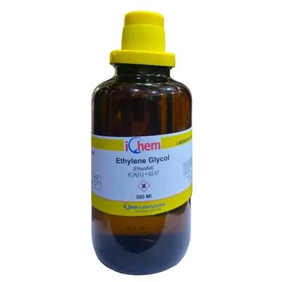 ICHEM Ethylene Glycol LR 500ml CAS NO 107-21-1 Laboratory Liquid Solvent
