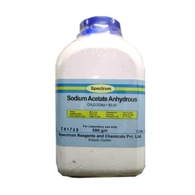 SPECTRUM SODIUM ACETATE ANHYDROUS 98% 500GM Laboratory Reagent