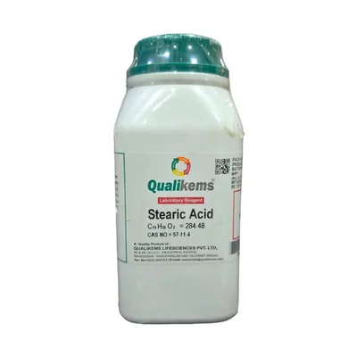  QUALIKEMS Stearic Acid 500GM CAS NO 57-11-4 Laboratory Reagent