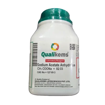 Sodium Acetate Anhydrous LR 500gms QUALIKEMS Laboratory Reagent