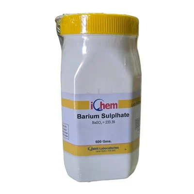 ICHEM Barium Sulphate L.R 500GM Assay 97% Min Laboratory Reagent