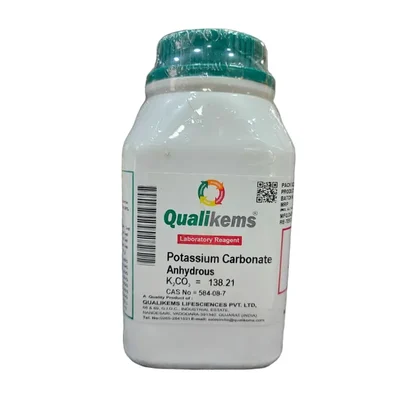 QUALIKEMS POTASSIUM CARBONATE ANHYDROUS LR 500GMS Laboratory Reagent
