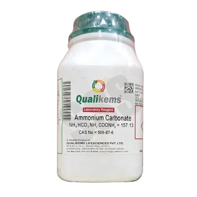 QUALIKEMS Ammonium Carbonate LR 500gms CAS No 506-87-6 Laboratory Reagent