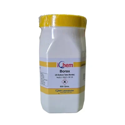 ICHEM Borax L.R 500GM Assay 99% Min Laboratory Reagent Powder
