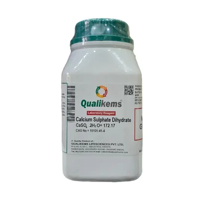 QUALIKEMS Calcium Sulphate Dihydrate 500GM CAS NO 10101-41-4 Reagent
