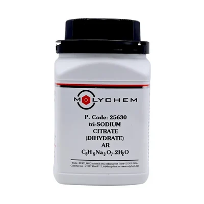 MOLYCHEM Sodium Citrate Tribasic Dihydrate AR 99% 500Gm CAS 6132-04-3 C6H5Na3O7.2H2O