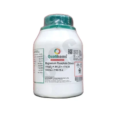 Magnesium Phosphate Dibasic LR 250gms QUALIKEMS CAS No 7782-75-4 Reagent