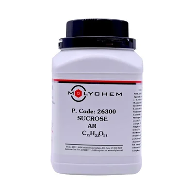 MOLYCHEM Sucrose AR Grade 500GMS CAS 57-50-1 C12H22O11 White Crystalline Powder