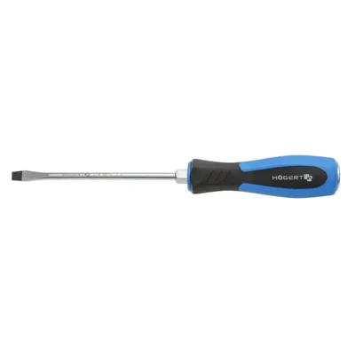 Högert Technik HT1S068 Demolition Screwdriver 8 x 150 mm, CrV Steel, Magnetic Tip, Impact Cap for Heavy-Duty Use