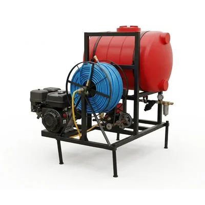 Hose Reel Sprayer (200L, 500ft Hose, Tractor Drawn) | Long-Reach Sprayer for Orchard & Tall Crops
