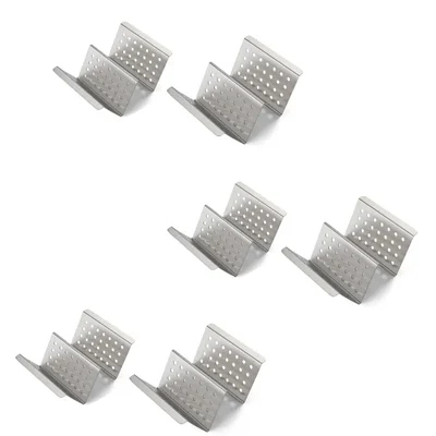 Pack of 6, 2-Hold Taco Perforated Holder for Restaurants Food Trucks and Catering