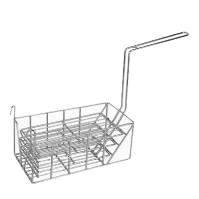 14.5X6.25X5.125 inch Frying Basket, Electro Polish Stainless Steel for French Fries and Snacks