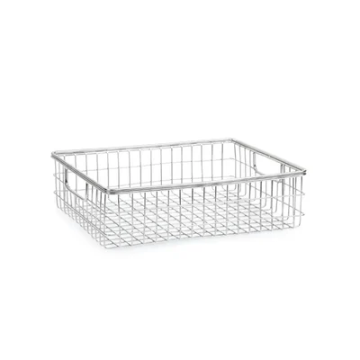 3.875X10.875X4 inch Wired Seesaw Basket, Stainless Steel Body for Catering Buffets and Fried Snacks