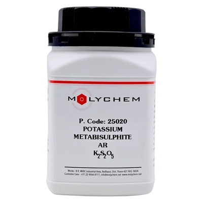 MOLYCHEM Potassium Metabisulphite AR 97% 500Gm CAS 16731-55-8 Crystalline Powder