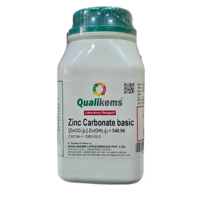 QUALIKEMS Zinc Carbonate Basic 500GM CAS NO 5263-02-5 Laboratory Powder