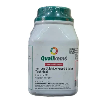 QUALIKEMS Ferrous Sulphide Fused Sticks 1KG CAS NO 1317-37-9 Iron Sulphide