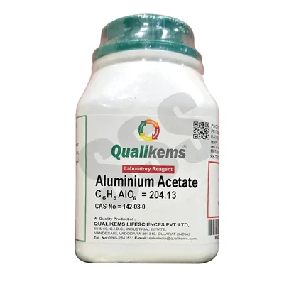 QUALIKEMS Aluminium Acetate LR 250gms CAS No 142-03-0 Laboratory Reagent