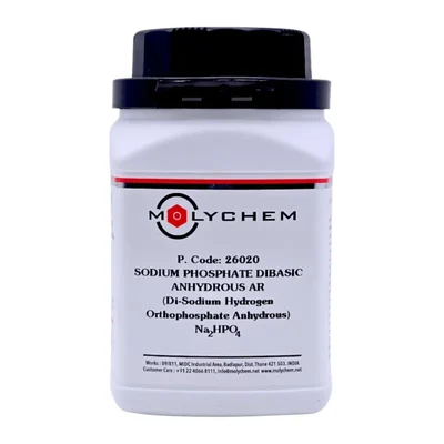 MOLYCHEM Sodium Phosphate Dibasic AR 99% 500gm CAS 7558-79-4 Na2HPO4