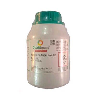 Magnesium Metal Powder 100gm CAS NO 7439-95-4 QUALIKEMS Laboratory Reagent