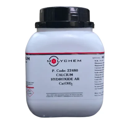 MOLYCHEM Calcium Hydroxide AR 96% 500Gm CAS 1305-62-0 Ca OH 2 Fine Powder