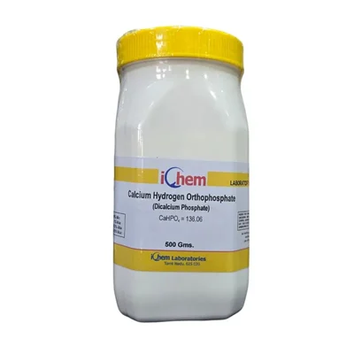 ICHEM Calcium Hydrogen Orthophosphate L.R 500GM Dicalcium Phosphate
