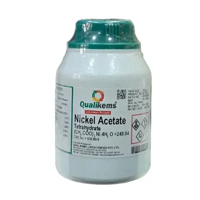 QUALIKEMS Nickel Acetate 100GM CAS NO 608-89-9 Laboratory Reagent