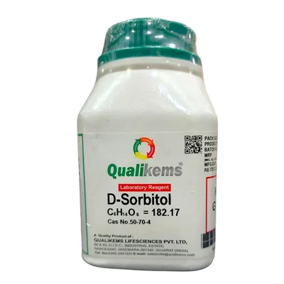 QUALIKEMS D-Sorbitol Powder 98% Extrapure 250gm CAS 50-70-4 C6H14O6