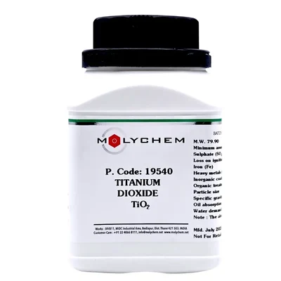 MOLYCHEM Titanium Dioxide extrapure 99% 500GM Lab Powder TiO2