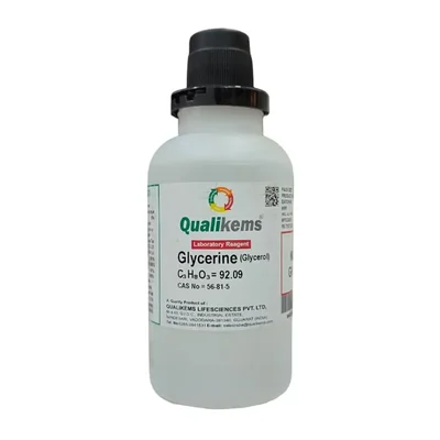 Glycerine 500ML Cas No 56-81-5 QUALIKEMS Laboratory Liquid Reagent
