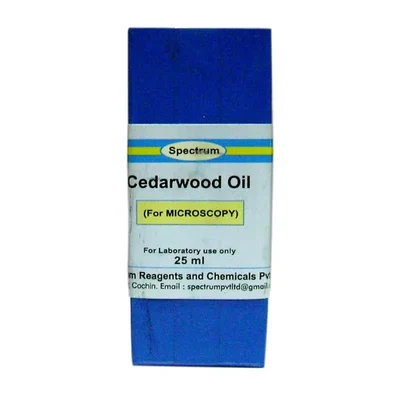 SPECTRUM CEDAR WOOD OIL 25ML Laboratory Immersion Liquid