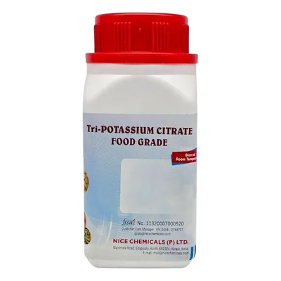 NICE TRI POTASSIUM CITRATE FOOD GRADE 500gms CAS NO 6100-05-6 Crystal