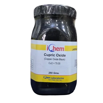 ICHEM Copper Oxide Cupric Oxide Black L.R 250GM Assay 98% Min Powder