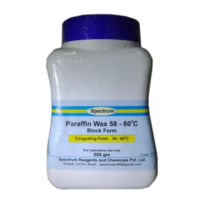 SPECTRUM PARAFFIN WAX 58-60 C 500GMS Histology Embedding Medium
