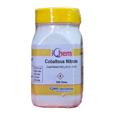 ICHEM Cobalt Nitrate L.R 100GM Assay 97% Min Laboratory Reagent
