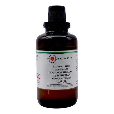 MOLYCHEM Tween 20 Polyoxyethylene 20 Sorbitan Monolaurate Extrapure 500ml CAS 9005-64-5