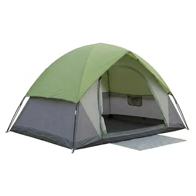 EYUVAA LABEL 6 Person Double Layer Waterproof Foldable Dome Tent for Outdoor Hiking and Travel with Carry Bag