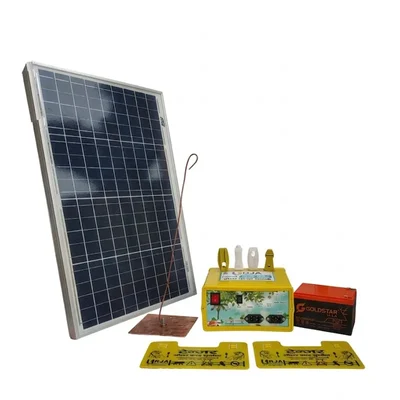 Urja 8KV Mini Solar Zataka Machine Combo 20 Acre Cap for Farm Security with 20W Panel