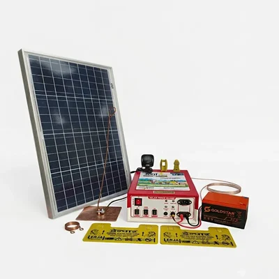Urja 12KV Solar Zatka Machine Machine Combo Set 30 Acre Farm Security Energizer