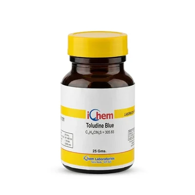 ICHEM Toludine Blue Powder 25 g (CAS 6586-04-5) Biological Staining Dye for Laboratory and Medical Research